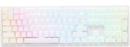 Teclado mecânico Ducky Zero 6108 Pure White Bluetooth RGB