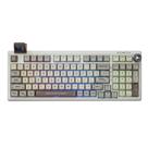 Teclado mecânico EPOMAKER RT100 com tela BT5.0/2.4G/USB-C