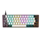 Teclado Mecânico Gamdias Aura Gk2 Usb Tipo C Switch Azul Branco E Preto Aura gk2 (abnt2/blue) Wb