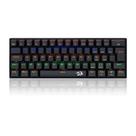 Teclado Mecânico Game Lakshmi Rainbow, Switch Brown, ABNT2, USB-C, Preto - K606R (PT-BROWN) - Redrag