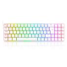 Teclado mecanico gamer ashe pro rgb switch brown redragon k626p-kbs-w branco