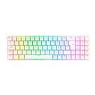Teclado mecanico gamer ashe rgb switch blue redragon k626-kb-w branco