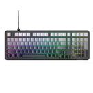 Teclado Mecânico Gamer Attack Shark X98, Layout 98 Teclas, RGB, Moonlight, Cinza/Branco - AS-X98-MN-LG