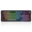 Teclado mecanico gamer bragi pro rgb wireless switch cream redragon k688gb-rgb-pro pt cinza e preto