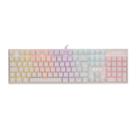 Teclado mecânico gamer brx rgb mw617 branco Teclado mecânico gamer brx rgb mw617 branco