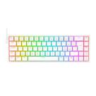 Teclado mecanico gamer castor rgb switch brown redragon k631w-rgb branco