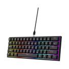 Teclado Mecânico Gamer Com Fio Cyan Axis 61 Teclas RGB Ergonômico Para PC Laptop Macbook Teclado Mecânico Gamer Com Fio Cyan Axis 61 Teclas RGB Ergonômico Para PC Laptop Macbook