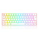 Teclado mecanico gamer draconic pro rgb wireless switch blue redragon k530w-rgb-pro branco