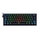 Teclado mecanico gamer fizz pro rgb preto switch azul Teclado mecanico gamer fizz pro rgb preto switch azul