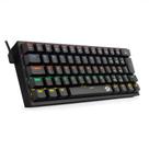 Teclado Mecânico Gamer Fizz Rainbow 60% Switch Brown