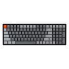 Teclado Mecânico Gamer Keychron K4 Sem Fio Bluetooth/USB com Fio, Compacto 100 Teclas Layout 96% RGB LED Retroiluminado Switch Gateron G Pro Red N-Key Rollover, Estrutura de Alumínio para Mac e Windows, Versão 2