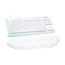 Teclado Mecânico Gamer Logitech G713 Switch GX Brown Tactile, RGB LIGHTSYNC, Apoio para Mãos em Formato de Nuvem, ABNT, Branco - 920-010701