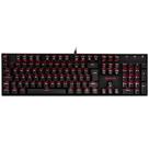 Teclado Mecânico Gamer Mitra - switch preto - iluminação LED vermelho - Redragon