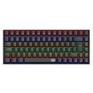 Teclado mecanico gamer phantom rainbow switch brown redragon k629-kb preto