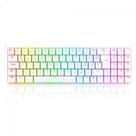 Teclado Mecânico Gamer Redragon Ashe, RGB, Switch Brown, ABNT2, White
