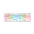Teclado Mecânico Gamer Redragon Brahma Pro - ABNT2 - RGB Chroma - Switch Blue - Branco K586W-RGB-PRO