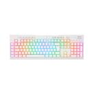Teclado Mecânico Gamer Redragon Brahma Pro Switch Azul RGB USB Branco