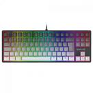 Teclado Mecânico Gamer Redragon Daksa RGB, Switch Brown Removíveis, ABNT2, Black/Gray