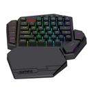 Teclado Mecanico Gamer Redragon Ditix One-Handed, RGB, Switch Azul, Preto, K601-RGB