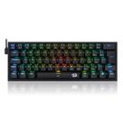 Teclado Mecânico Gamer Redragon Fizz RGB - ABNT2 - Iluminação RGB - Switch Marrom - K617-RGB-B