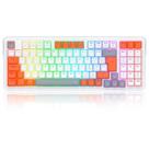 Teclado Mecânico Gamer Redragon Glória - ABNT2 - RGB - Switch Red - Branco e Vermelho - K664WOG-RGB