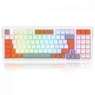 Teclado Mecânico Gamer Redragon Gloria, RGB, Switch Dust-Proof Red, ABNT2, Branco e Laranja Teclado Mecânico Gamer Redragon Gloria, RGB, Switch Dust-Proof Red, ABNT2, Branco e Laranja