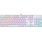 Teclado Mecanico Gamer Redragon Mitra Branco SWITCH Blue K551W-RGB