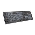 Teclado mecanico gamer sem fio logitech mx mechanical switch tactile quiet cinza e preto - 920-010760