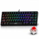 Teclado Mecânico Gamer Switch RED 60% Com Led Rgb