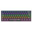 Teclado Mecânico Gamer T-Dagger Arena Rainbow Preto 60% Switch Marrom - T-TGK321-BR