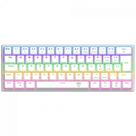 Teclado Mecânico Gamer T-Dagger Arena, Rainbow, Switch Brown, 60%, ABNT2, Branco