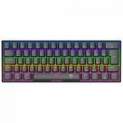 Teclado Mecânico Gamer T-Dagger Arena, Rainbow, Switch Brown, 60%, ABNT2, Preto