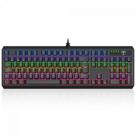 Teclado Mecânico Gamer T-Dagger Axis, Rainbow, Switch Brown, Full Size, ABNT2, Preto
