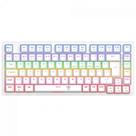 Teclado Mecânico Gamer T-Dagger Megatre, Rainbow, Switch Brown, 75%, ABNT2, Branco Teclado Mecânico Gamer T-Dagger Megatre, Rainbow, Switch Brown, 75%, ABNT2, Branco