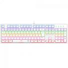 Teclado Mecânico Gamer T-Dagger Rebel, Rainbow, Switch Brown, Full Size, ABNT2, Branco Teclado Mecânico Gamer T-Dagger Rebel, Rainbow, Switch Brown, Full Size, ABNT2, Branco