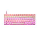 Teclado mecanico gamer ziggy rainbow switch outemu red oex tc607 rosa Teclado mecanico gamer ziggy rainbow switch outemu red oex tc607 rosa