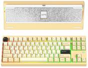 Teclado mecânico KEEBMONKEY WOBKEY Crush 80 Pro Amarelo Teclado mecânico KEEBMONKEY WOBKEY Crush 80 Pro Amarelo