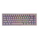 Teclado mecânico KiiBoom Loop 65 65% alumínio rosa roxo