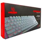 Teclado mecanico kross strafing branco full anti ghosting switch azul iluminação led rgb