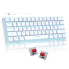Teclado mecânico para jogos Camiysn 60% com interruptores vermelhos