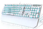 Teclado mecânico para jogos Camiysn Typewriter Style branco