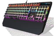 Teclado mecânico para jogos Camiysn Typewriter Style preto