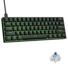 Teclado mecânico para jogos DIERYA DK61SE 60% com interruptor azul
