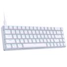 Teclado mecânico para jogos DIERYA T68SE de 68 teclas branco