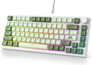 Teclado mecânico para jogos Fogruaden Wired 75% Matcha