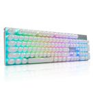 Teclado mecânico para jogos HUO JI E-Yooso Z-88 com fio branco