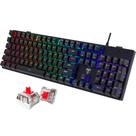 Teclado mecânico para jogos RiSophy Ultra-Slim RGB 104 teclas Teclado mecânico para jogos RiSophy Ultra-Slim RGB 104 teclas