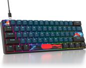 Teclado mecânico para jogos Ussixchare 60%, RGB, Red Switch