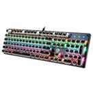 Teclado mecânico para jogos YSCP Typewriter Style RGB 104 teclas