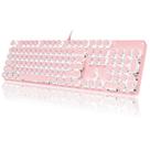 Teclado mecânico para jogos YSCP Typewriter Style RGB 104 teclas